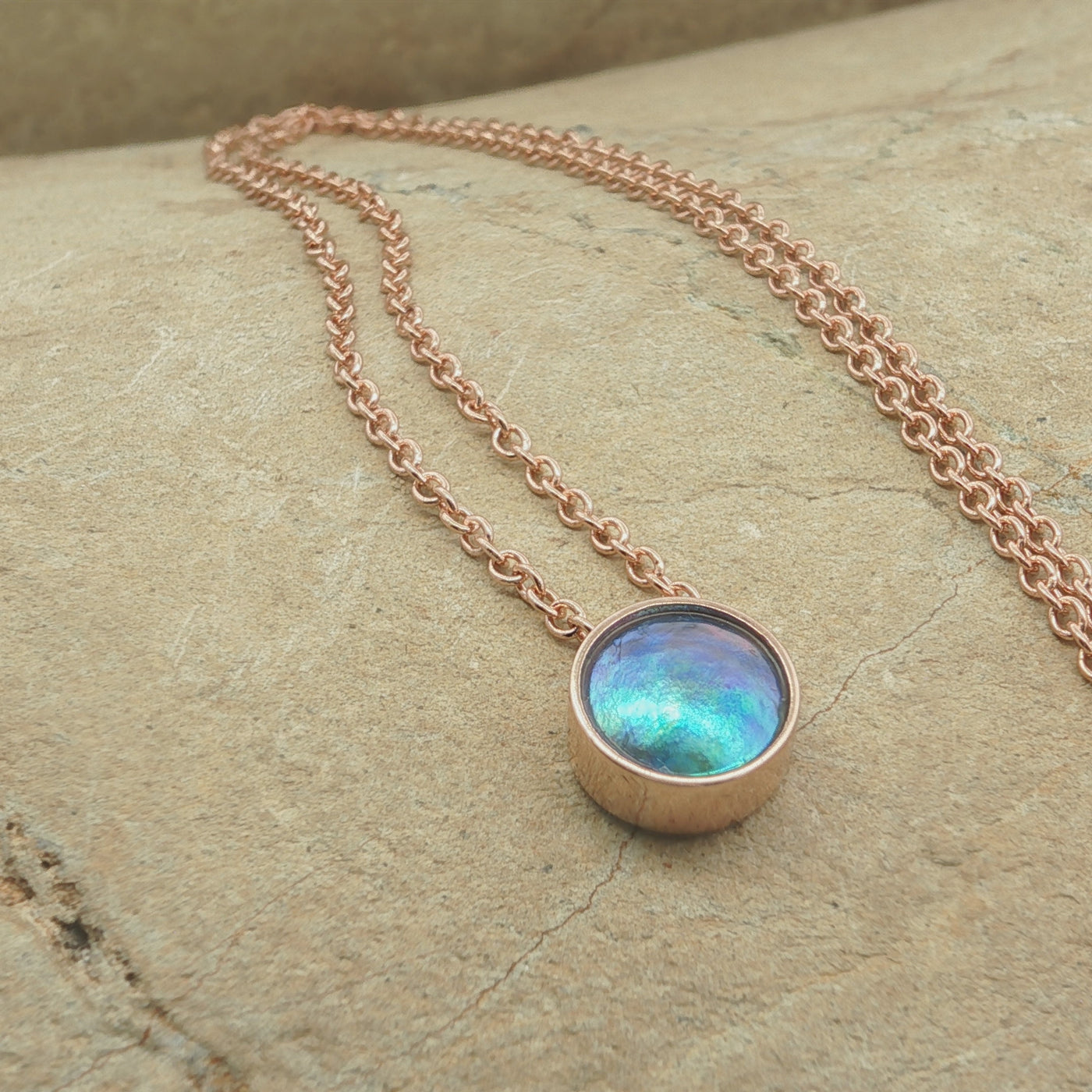 Pearl Moonrise Necklace - Rose Gold