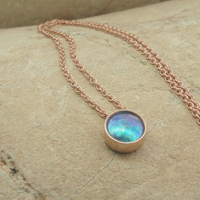 Pearl Moonrise Necklace - Rose Gold
