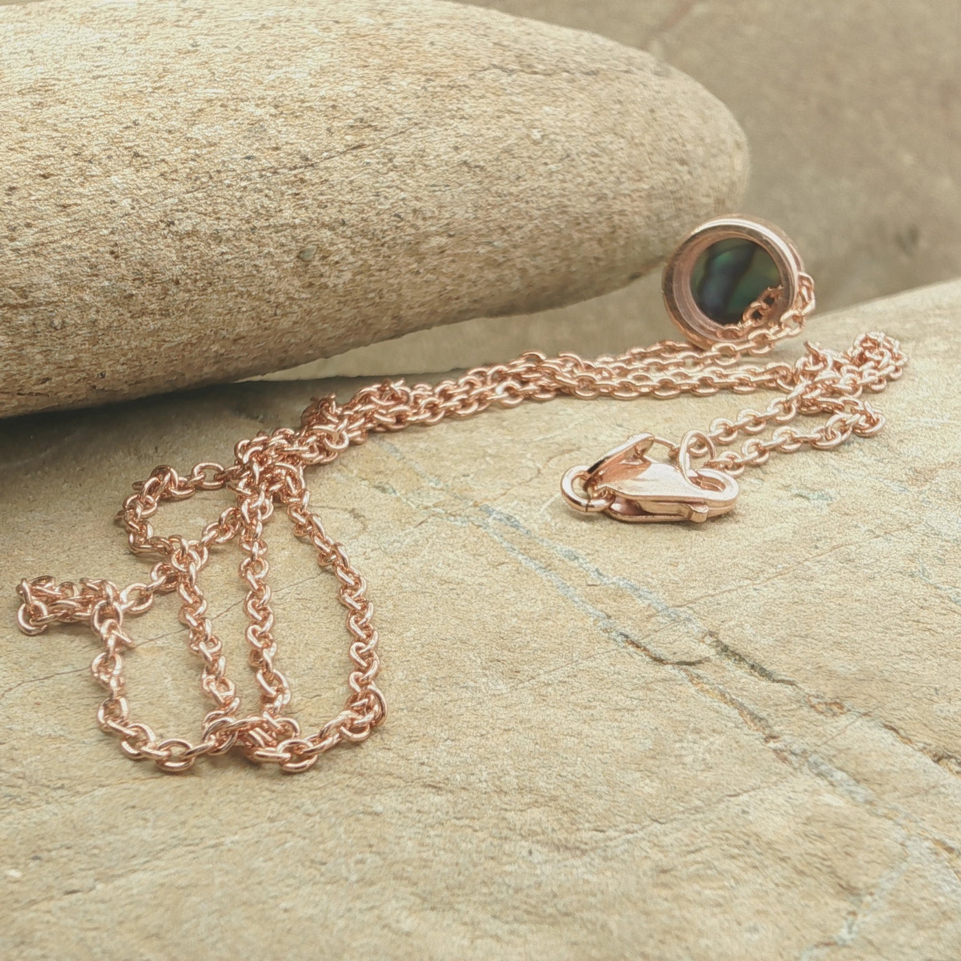 Pearl Moonrise Necklace - Rose Gold