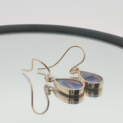 Pearl Elegant Tear Drop Earrings - 9ct