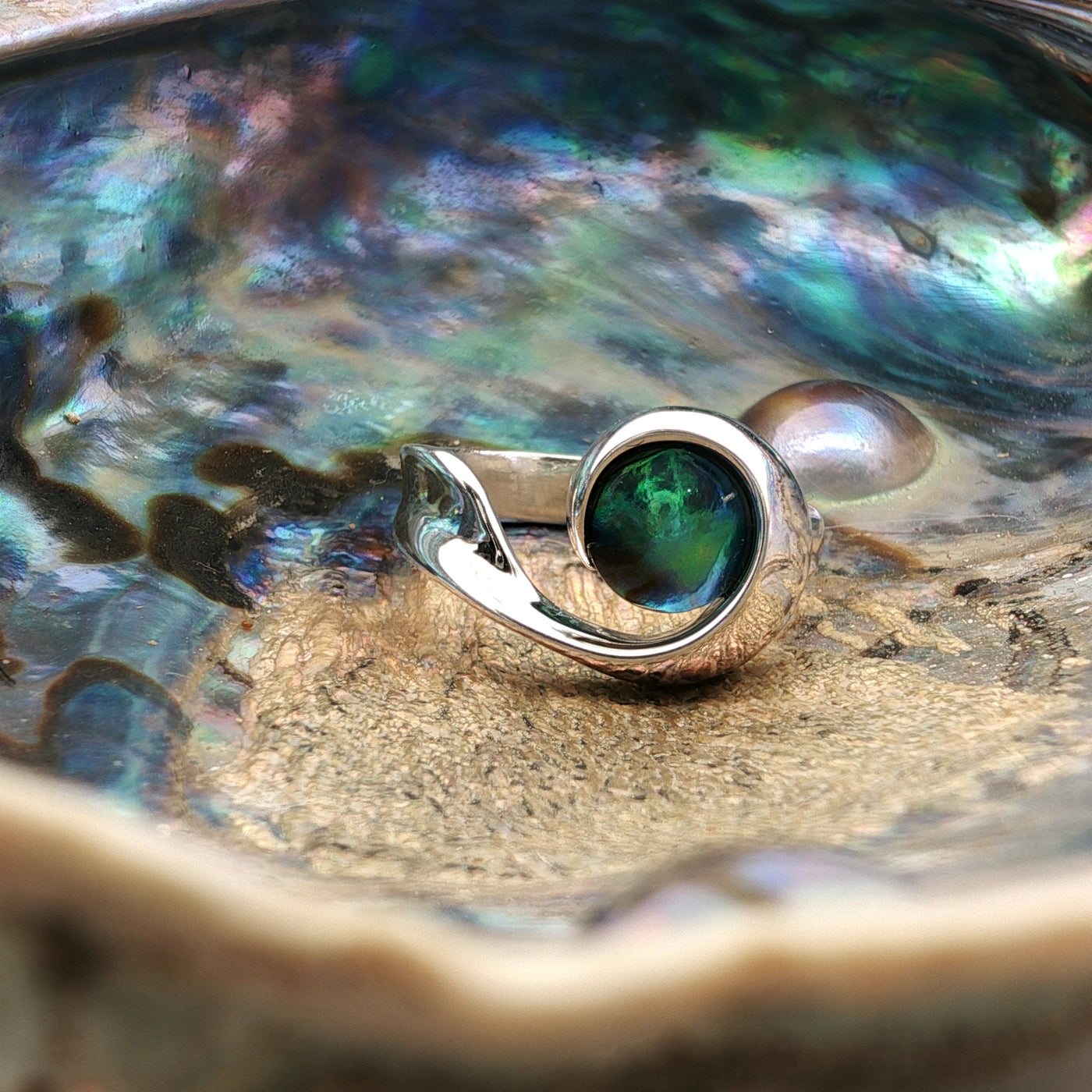 Birth Pearl Athena Ring - Sterling Silver