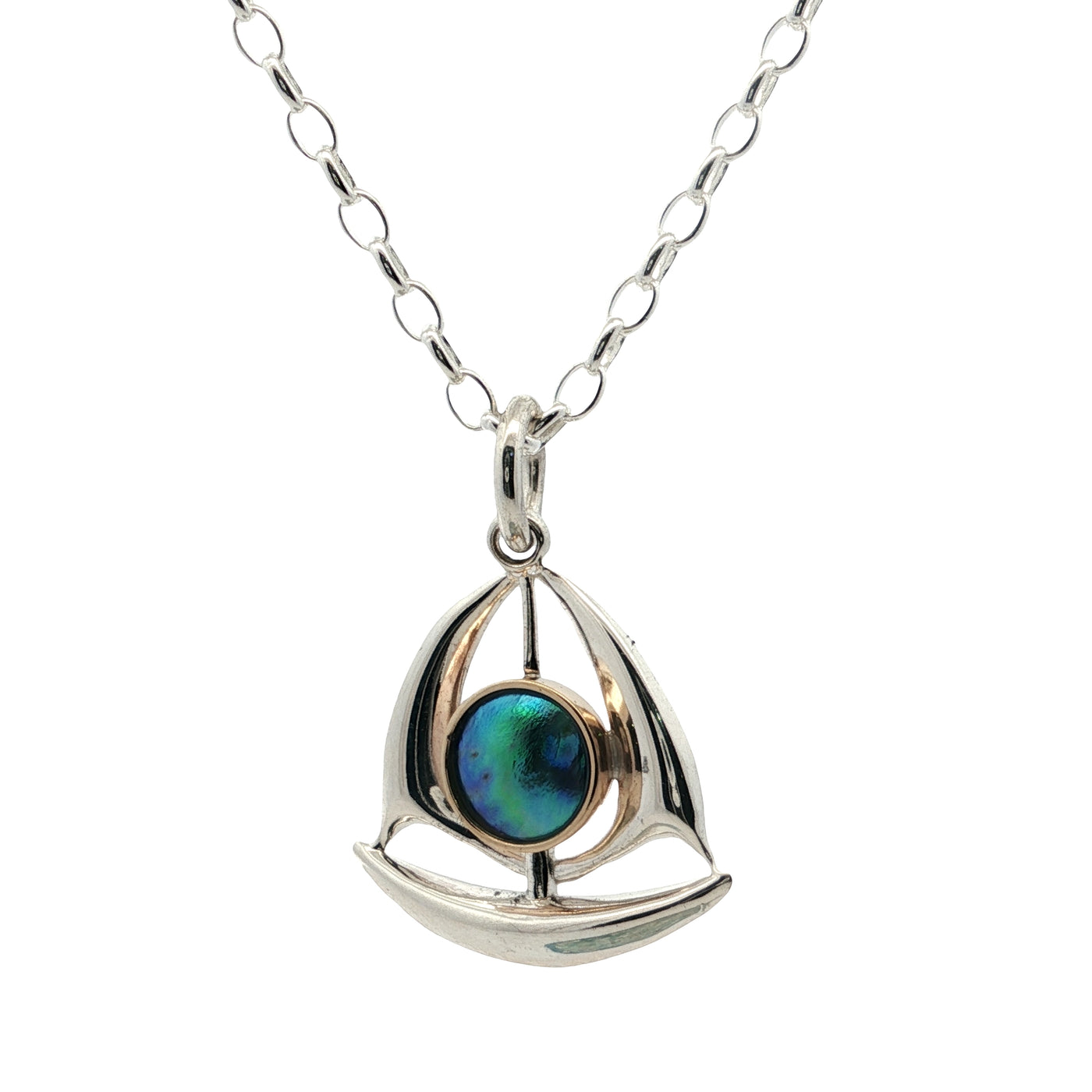 Pearl Sailboat Necklace