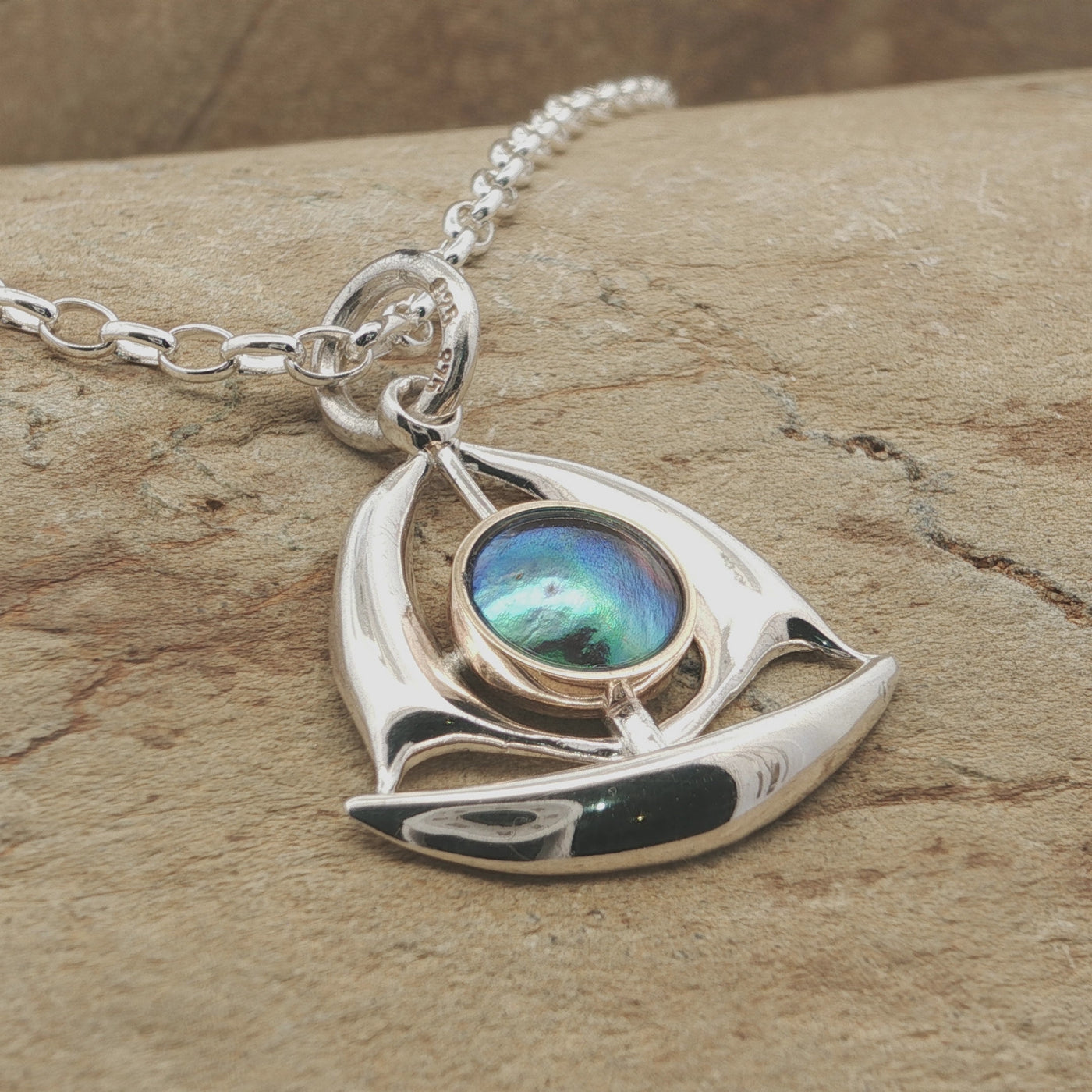 Pearl Sailboat Necklace