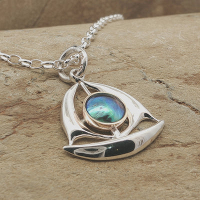 Pearl Sailboat Necklace