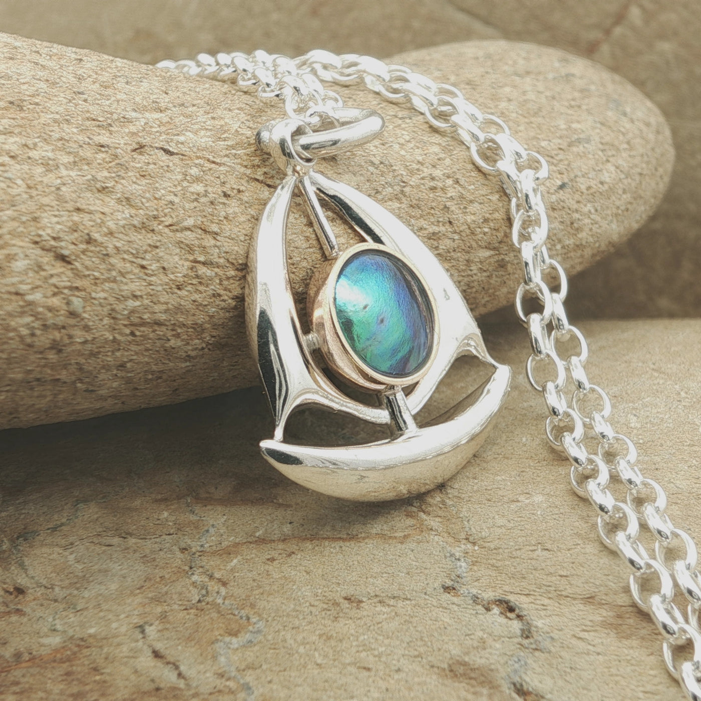 Pearl Sailboat Necklace