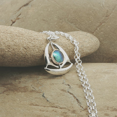 Pearl Sailboat Necklace