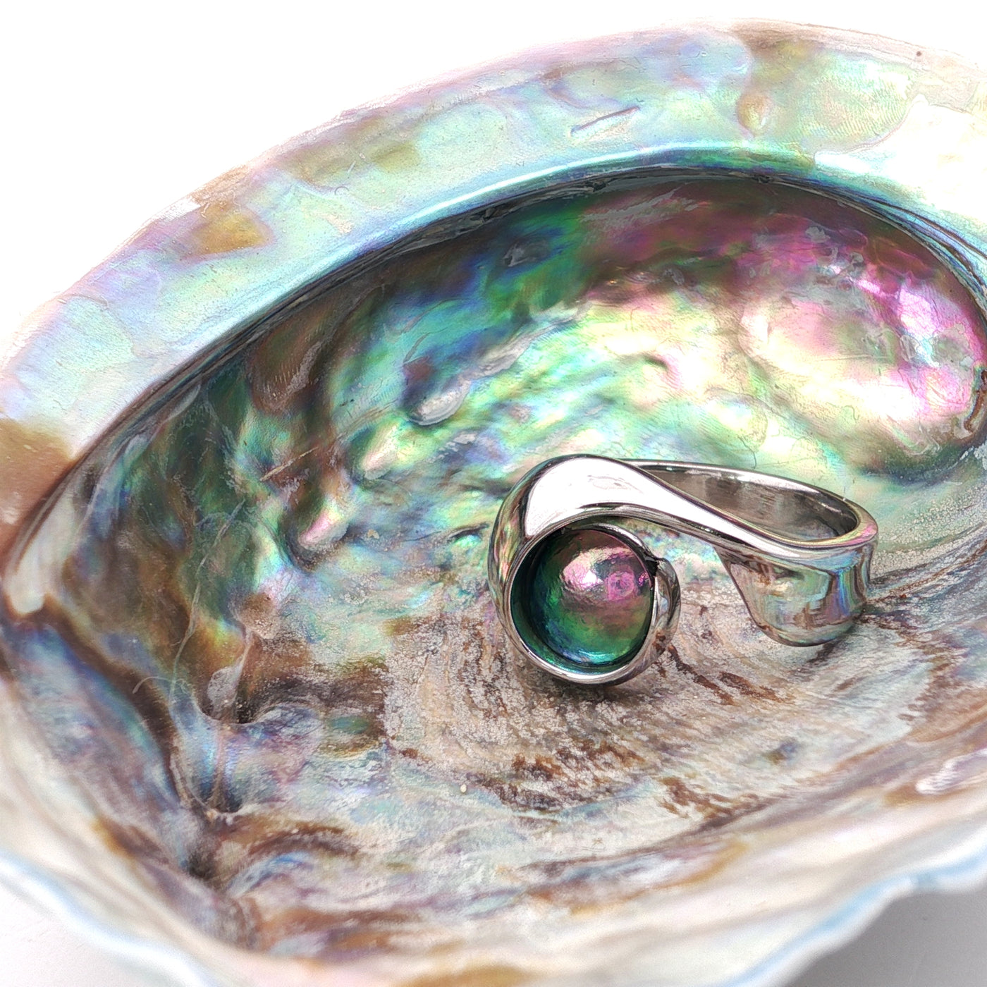Pearl Athena Platinum Ring