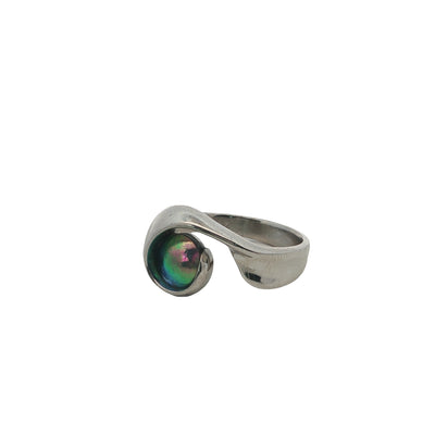 Pearl Athena Platinum Ring