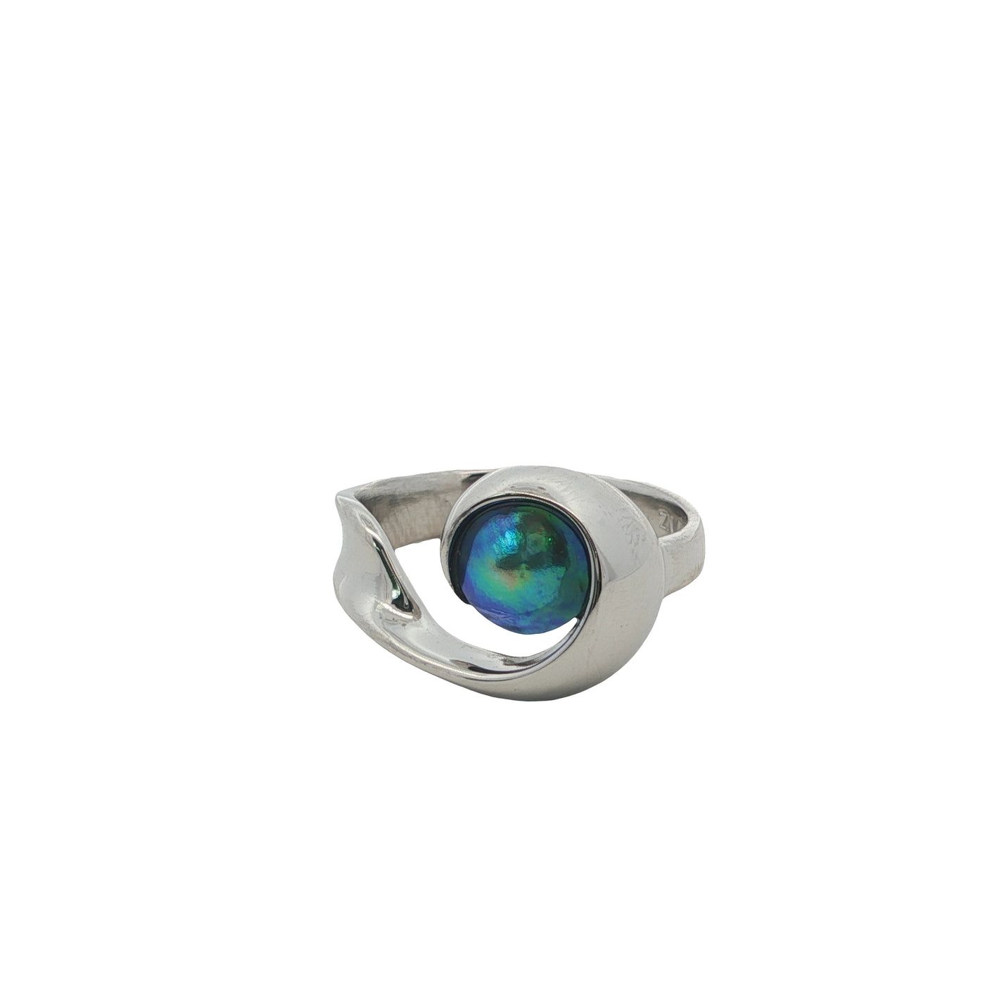 Pearl Athena Platinum Ring