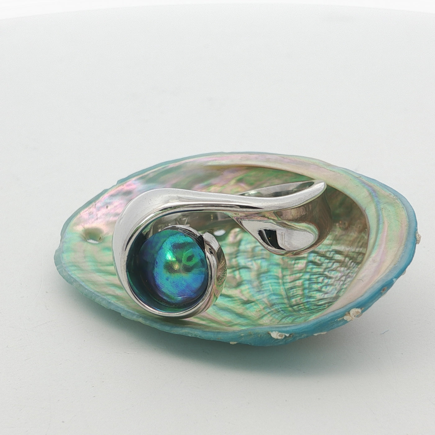 Pearl Athena Platinum Ring