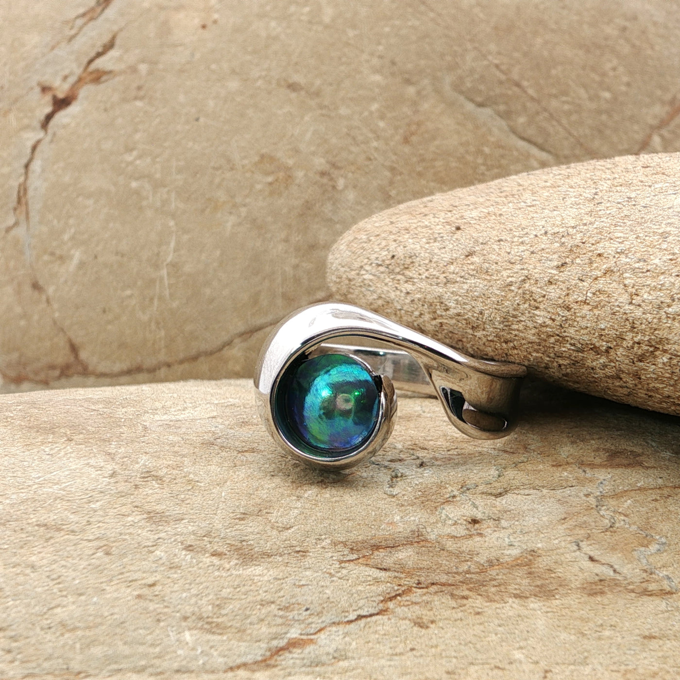 Pearl Athena Platinum Ring