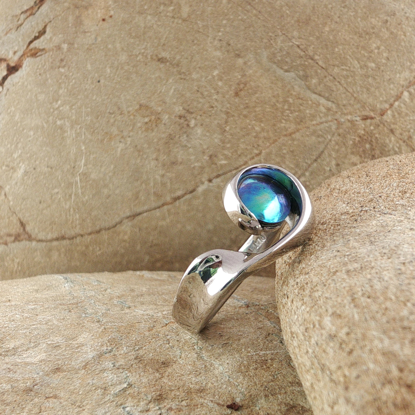 Pearl Athena Platinum Ring