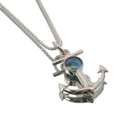 Pearl Anchor Necklace