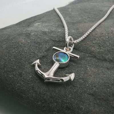 Pearl Anchor Necklace