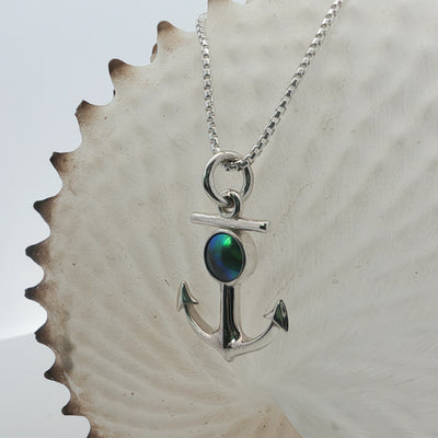 Pearl Anchor Necklace