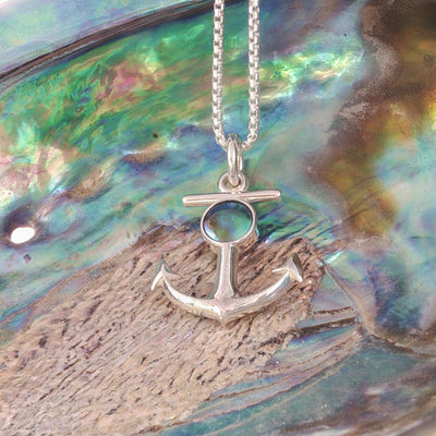 Pearl Anchor Necklace