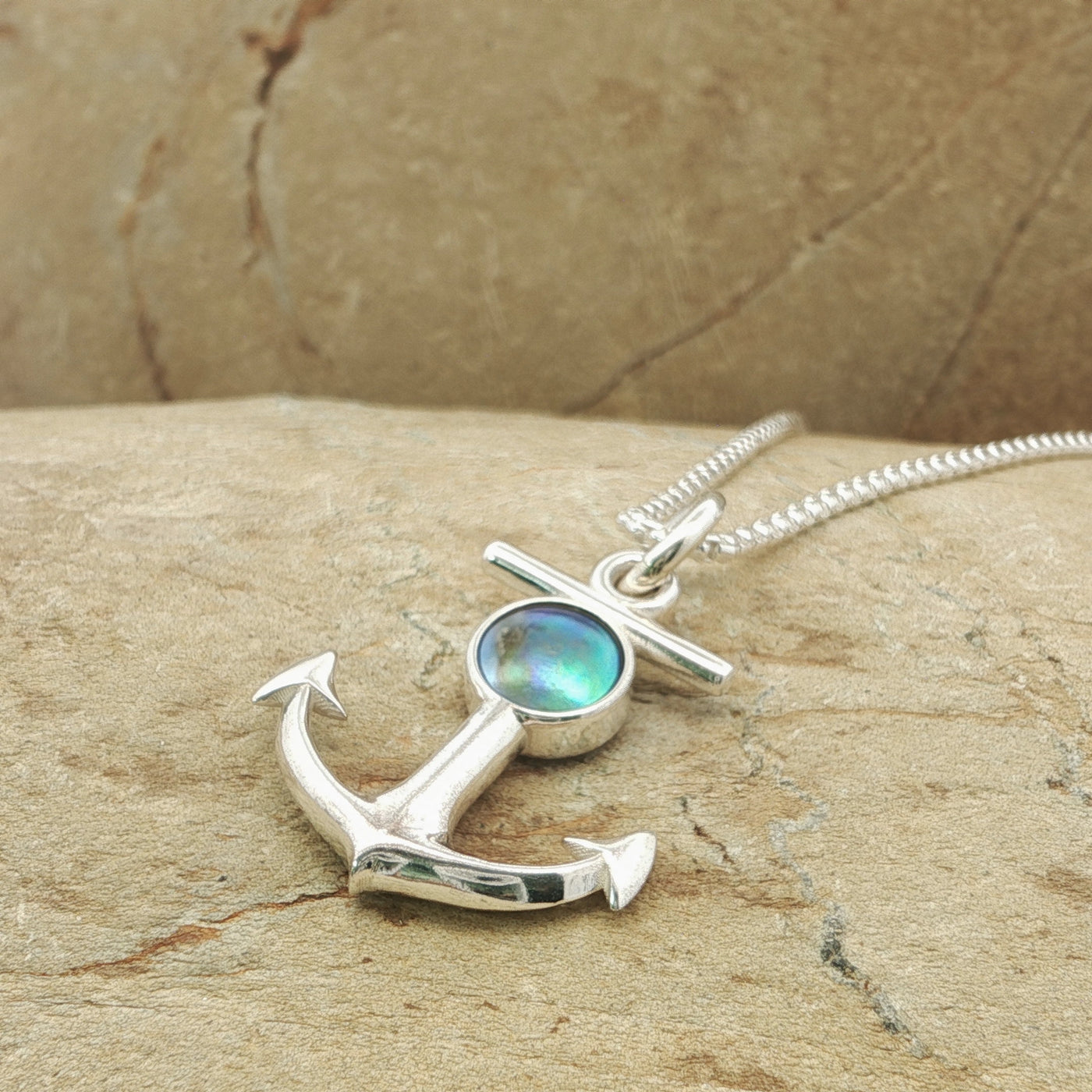 Pearl Anchor Necklace