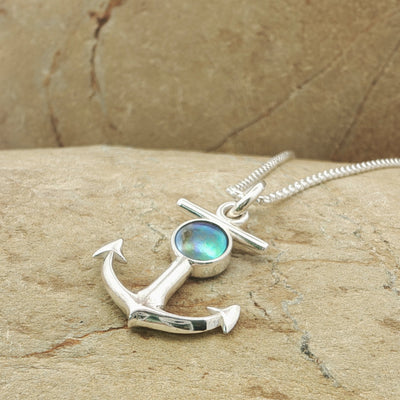 Pearl Anchor Necklace
