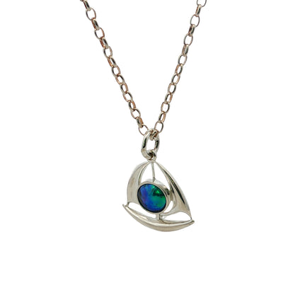 Pearl Sailboat Necklace