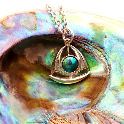 Pearl Sailboat Necklace