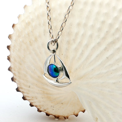 Pearl Sailboat Necklace