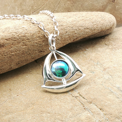 Pearl Sailboat Necklace