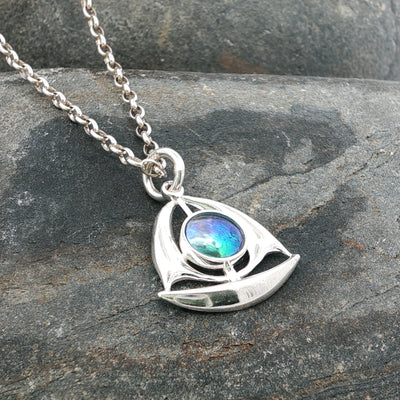 Pearl Sailboat Necklace