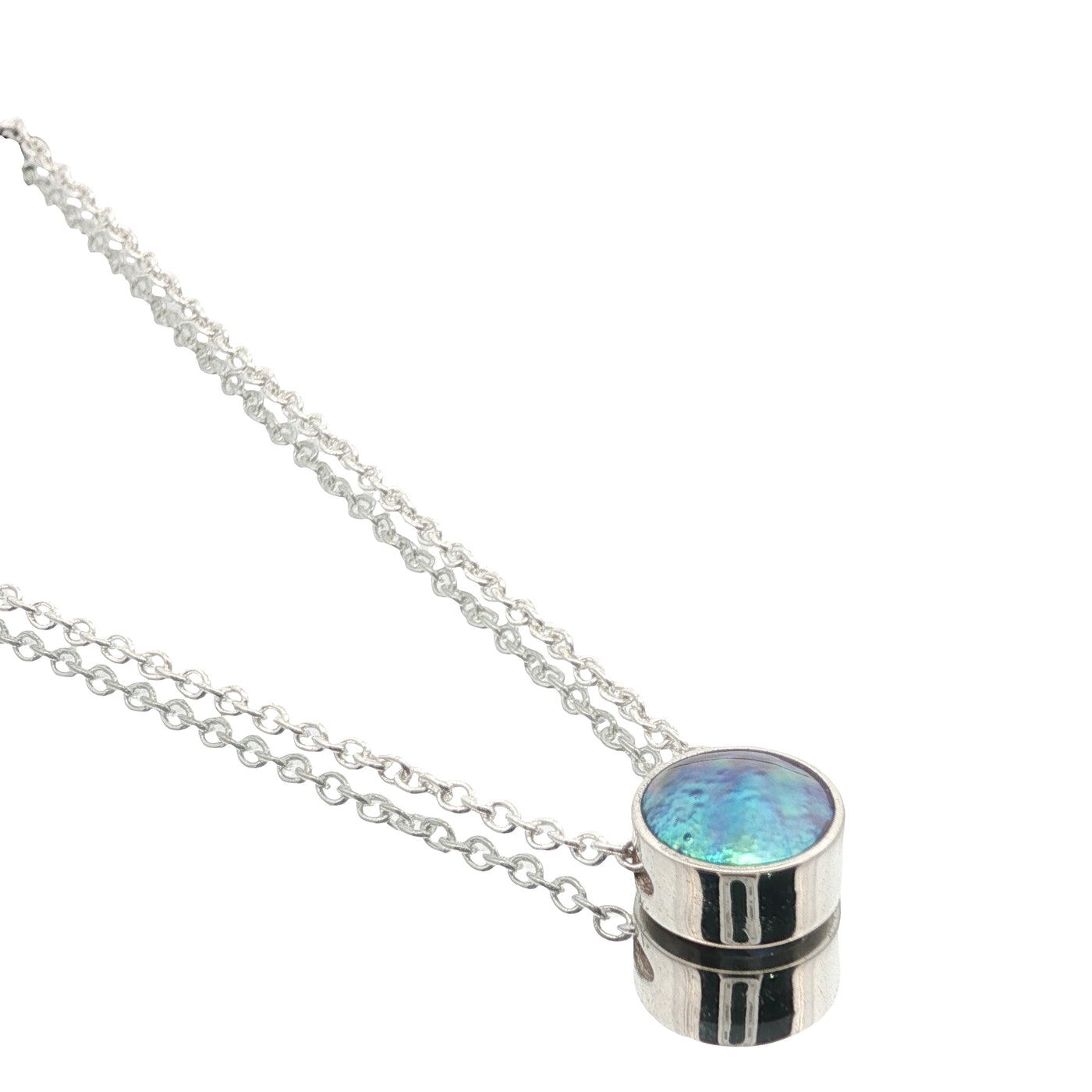 Pearl Eclipse Moon Necklace - STG