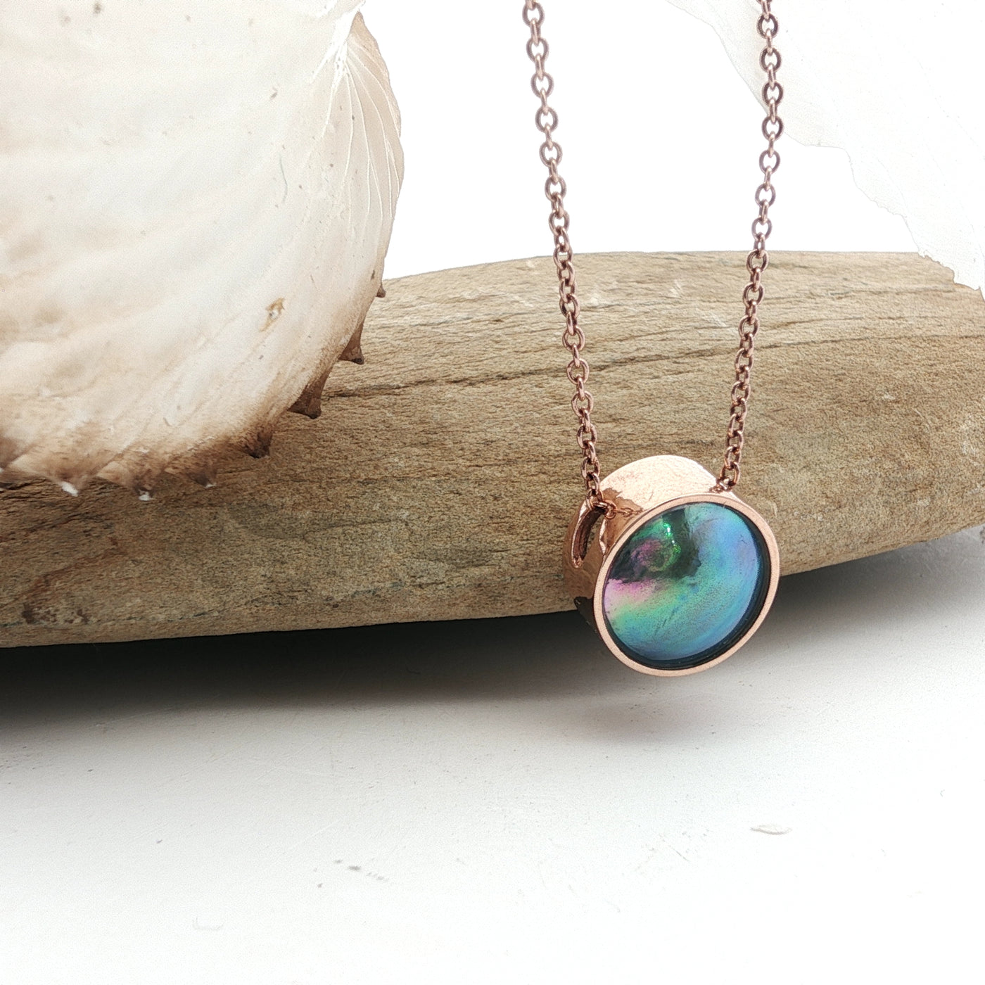 Pearl Moonrise Necklace - Rose Gold 9ct