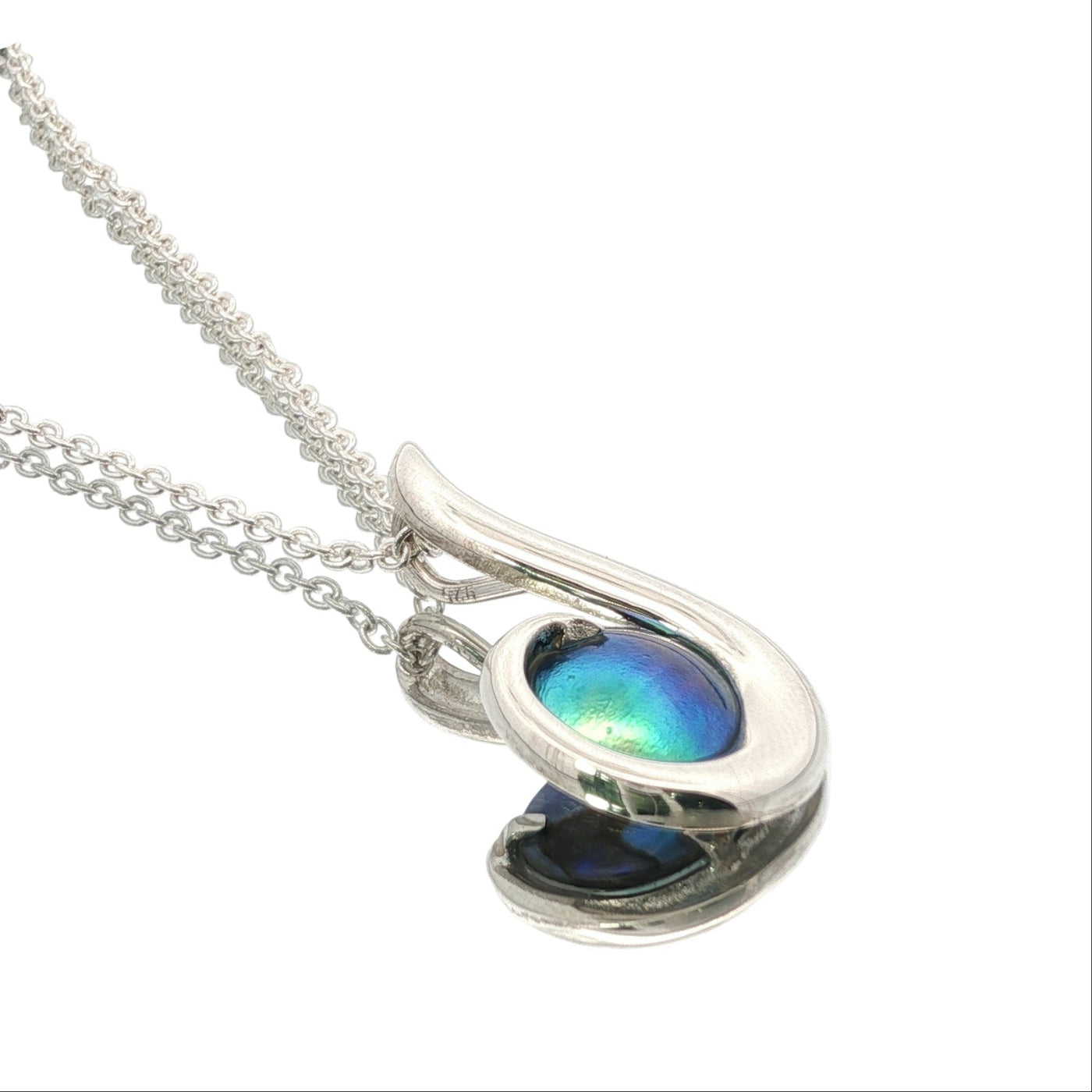 Birth Pearl Small Hook Necklace - Sterling Silver