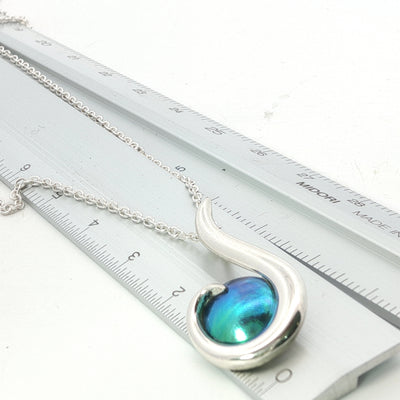 Birth Pearl Small Hook Necklace - Sterling Silver