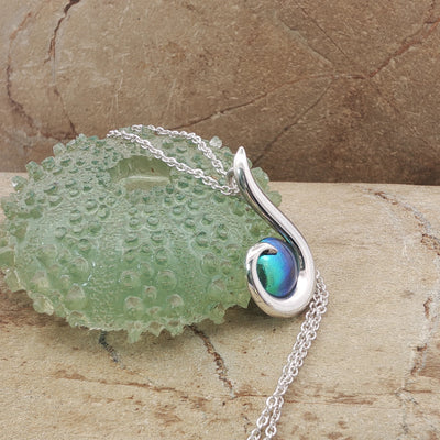 Birth Pearl Small Hook Necklace - Sterling Silver