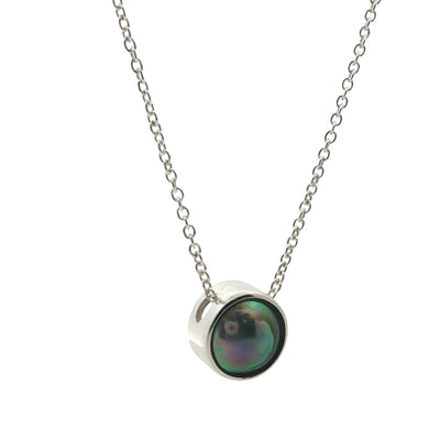 Pearl Dawn Moon Necklace - STG
