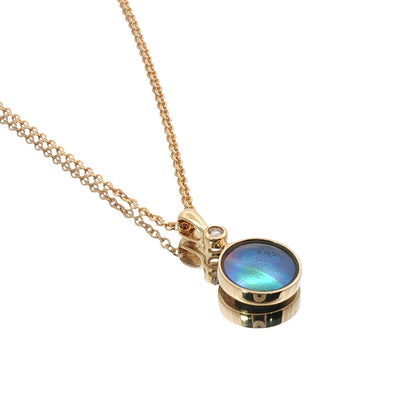 Pearl Azure Sun Necklace - 18ct