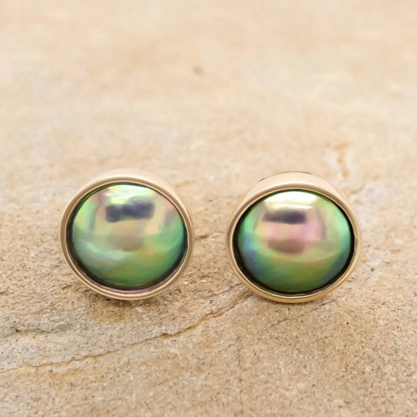 12. Pearl Stud Earrings STG - December Aurora Pearl