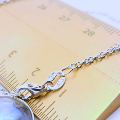 white gold beaded pendant nz