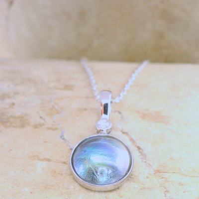 paua Pearl necklace gold