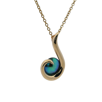 Pearl Arapawa Curve Hook Necklace - Small 9CT