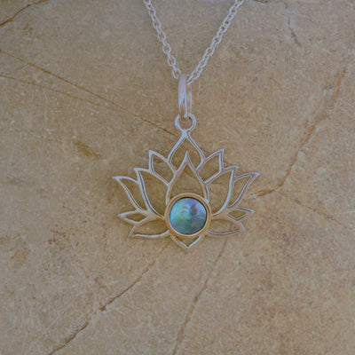 Pearl Lotus Necklace