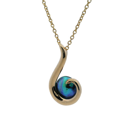 Pearl Arapawa Curve Hook Necklace - Small 9CT