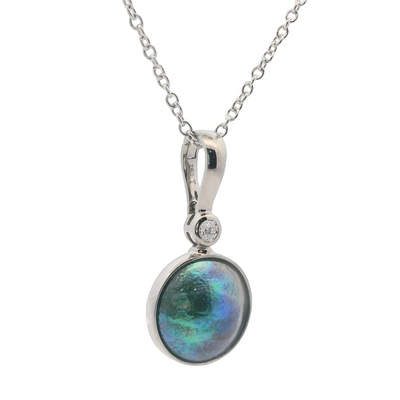 abalone pearl nz pendant