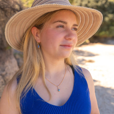 Pearl Ocean Kiss Necklace - 9ct Gold