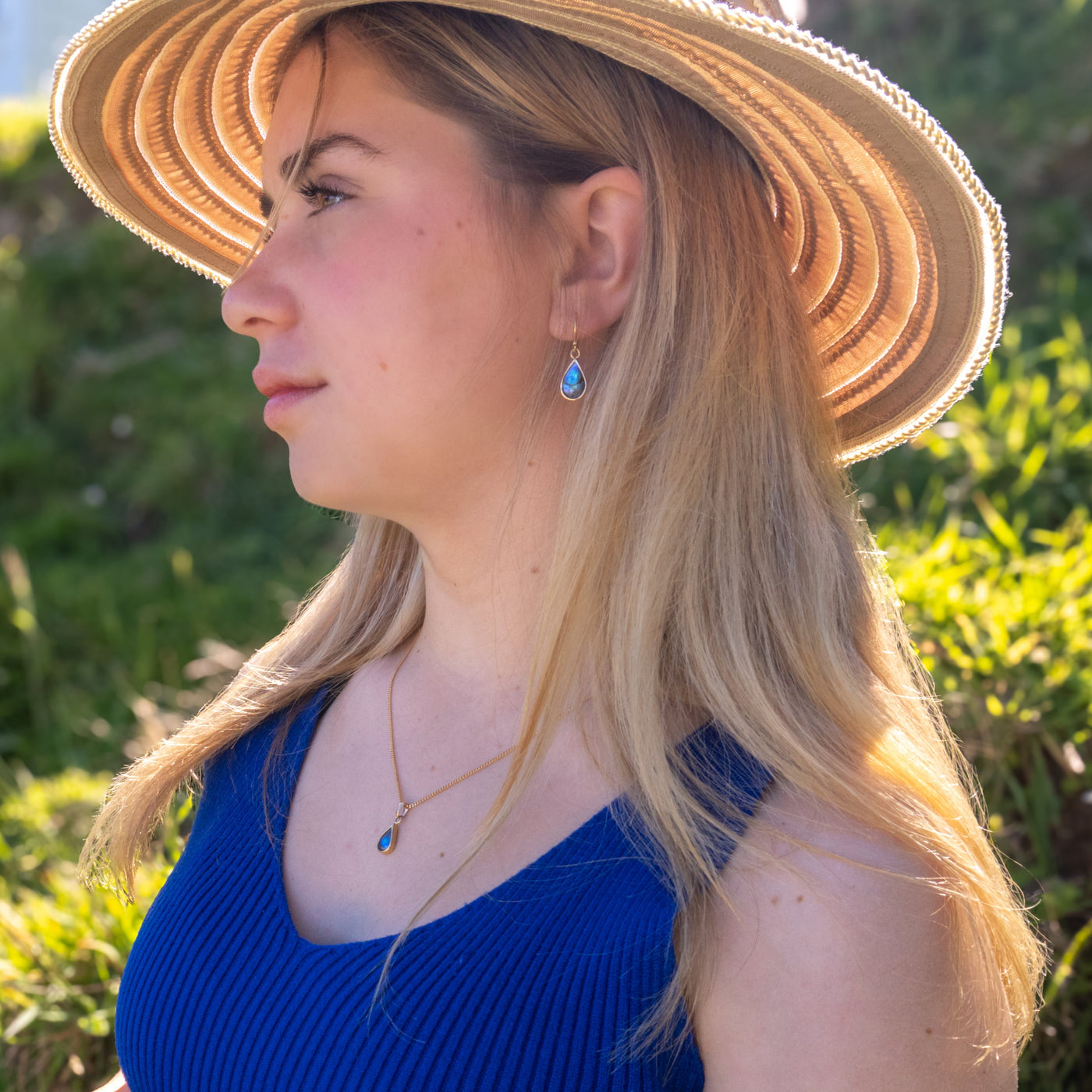 Pearl Elegant Teardrop Earrings - 9ct