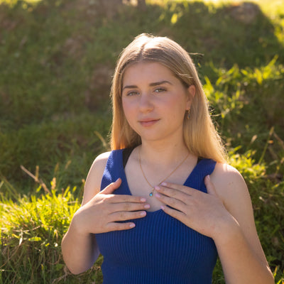 Pearl Ocean Kiss Necklace - 9ct Gold