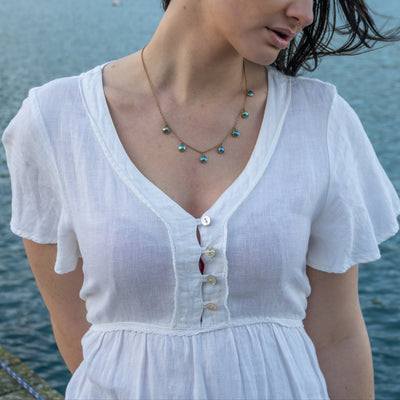 Pearl Seven Sisters Necklace - 9ct