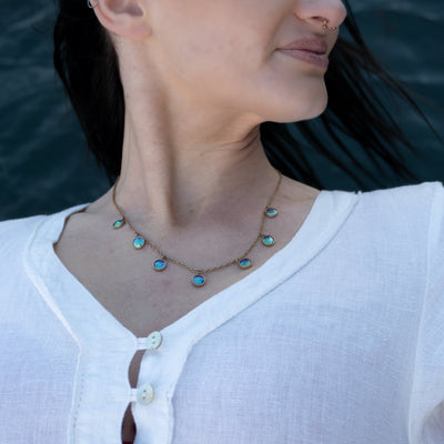Pearl Seven Sisters Necklace - 9ct