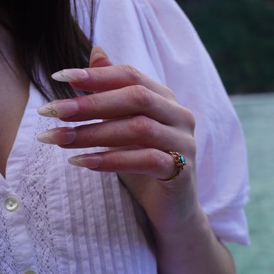 Pearl Heart of the Koru Ring - 9ct Rose Gold