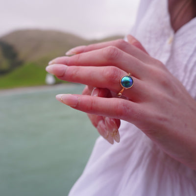 Pearl Neptune Ring - 9ct Yellow Gold