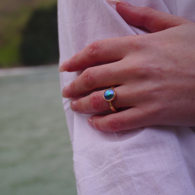 Pearl Neptune Ring - 9ct Yellow Gold