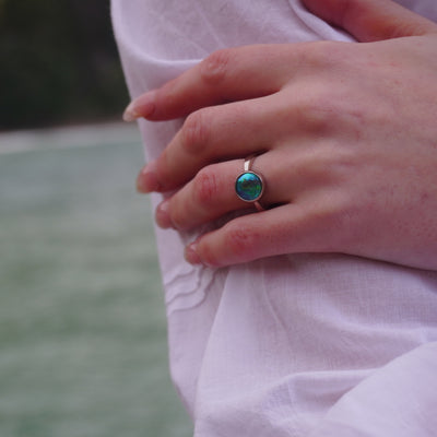 Pearl Neptune Ring Platinum